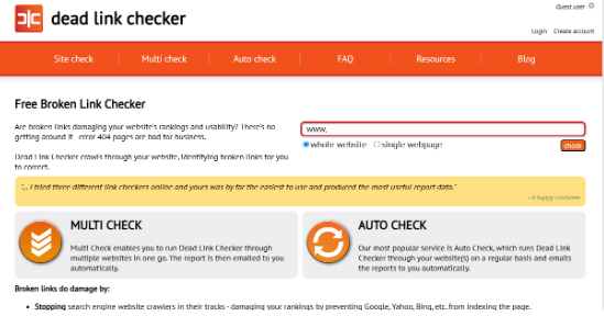 Dead Link Checker